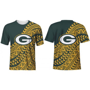 Men's Green Bay Packers Yellow/Green T-Shirt Men's Green Bay Packers Yellow/Green T-Shirt