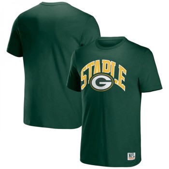 Men's Green Bay Packers x Staple Green Logo Lockup T-Shirt Men's Green Bay Packers x Staple Green Logo Lockup T-Shirt