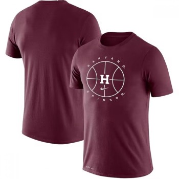 Men's Harvard Crimson Wine Basketball Icon Performance T-Shirt Men's Harvard Crimson Wine Basketball Icon Performance T-Shirt