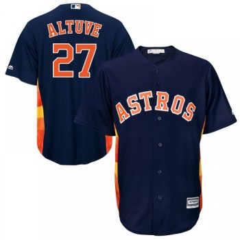 Men's Houston Astros #27 Jose Altuve Navy Cool Base Stitched MLB Jersey Men's Houston Astros #27 Jose Altuve Navy Cool Base Stitched MLB Jersey