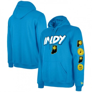 Men's Indiana Pacers Blue 2023/24 City Edition Pullover Hoodie Men's Indiana Pacers Blue 2023/24 City Edition Pullover Hoodie