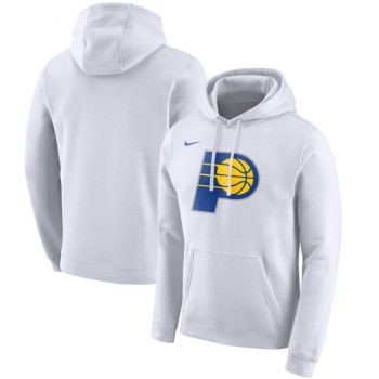 Men's Indiana Pacers White City Edition Club Pullover Hoodie Men's Indiana Pacers White City Edition Club Pullover Hoodie