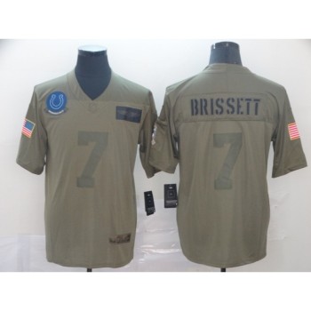 Men's Indianapolis Colts #7 Jacoby Brissett 2019 Camo Salute To Service Limited Stitched NFL Jersey Men's Indianapolis Colts #7 Jacoby Brissett 2019 Camo Salute To Service Limited Stitched NFL Jersey