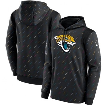 Men's Jacksonville Jaguars 2021 Charcoal Crucial Catch Therma Pullover Hoodie Men's Jacksonville Jaguars 2021 Charcoal Crucial Catch Therma Pullover Hoodie