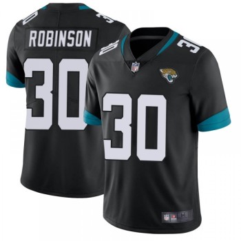 Men's Jacksonville Jaguars #30 James Robinson Black Vapor Untouchable Limited Stitched Jersey Men's Jacksonville Jaguars #30 James Robinson Black Vapor Untouchable Limited Stitched Jersey