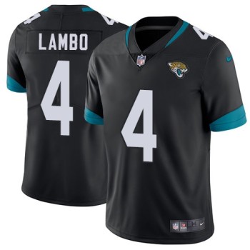 Men's Jacksonville Jaguars #4 Josh Lambo Black Vapor Untouchable Limited Stitched NFL Jersey Men's Jacksonville Jaguars #4 Josh Lambo Black Vapor Untouchable Limited Stitched NFL Jersey
