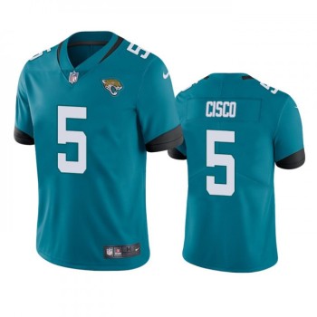 Men's Jacksonville Jaguars #5 Andre Cisco Teal Vapor Untouchable Limited Stitched Jersey Men's Jacksonville Jaguars #5 Andre Cisco Teal Vapor Untouchable Limited Stitched Jersey
