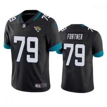 Men's Jacksonville Jaguars #79 Luke Fortner Black Vapor Untouchable Limited Stitched Jersey Men's Jacksonville Jaguars #79 Luke Fortner Black Vapor Untouchable Limited Stitched Jersey