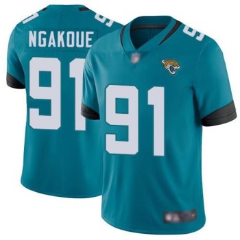 Men's Jacksonville Jaguars #91 Yannick Ngakoue Teal Vapor Untouchable Limited Stitched NFL Jersey Men's Jacksonville Jaguars #91 Yannick Ngakoue Teal Vapor Untouchable Limited Stitched NFL Jersey