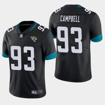 Men's Jacksonville Jaguars #93 Calais Campbell Black 2019 Vapor Untouchable Limited Stitched NFL Jersey Men's Jacksonville Jaguars #93 Calais Campbell Black 2019 Vapor Untouchable Limited Stitched NFL Jersey