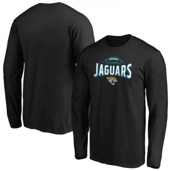 Men's Jacksonville Jaguars Black Clamp Down Long Sleeve T-Shirt Men's Jacksonville Jaguars Black Clamp Down Long Sleeve T-Shirt