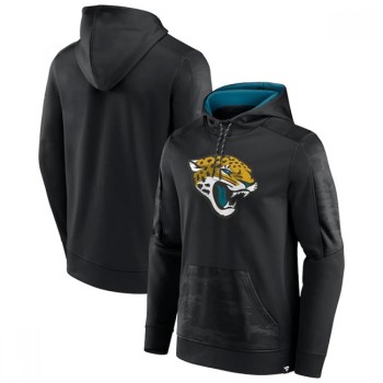 Men's Jacksonville Jaguars Black On The Ball Pullover Hoodie Men's Jacksonville Jaguars Black On The Ball Pullover Hoodie