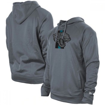 Men's Jacksonville Jaguars Gray New Era Training Camp Raglan Pullover Hoodie Men's Jacksonville Jaguars Gray New Era Training Camp Raglan Pullover Hoodie