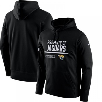 Men's Jacksonville Jaguars Black Circuit Property Of Performance Pullover Hoodie
