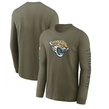Men's Jacksonville Jaguars Olive 2022 Salute to Service Long Sleeve T-Shirt Men's Jacksonville Jaguars Olive 2022 Salute to Service Long Sleeve T-Shirt