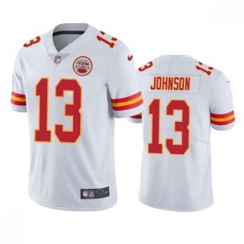 Men's Kansas City Chiefs #13 Nazeeh Johnson White Vapor Untouchable Limited Stitched Football Jersey Men's Kansas City Chiefs #13 Nazeeh Johnson White Vapor Untouchable Limited Stitched Football Jersey