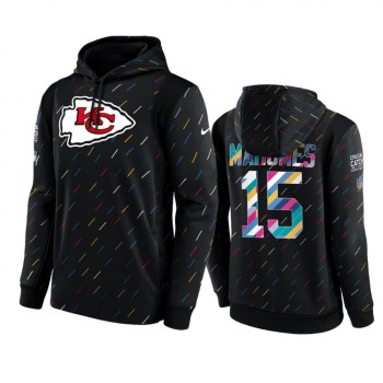 Men's Kansas City Chiefs #15 Patrick Mahomes 2021 Charcoal Crucial Catch Therma Pullover Hoodie Men's Kansas City Chiefs #15 Patrick Mahomes 2021 Charcoal Crucial Catch Therma Pullover Hoodie