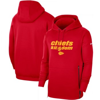 Men's Kansas City Chiefs 2020 Red Sideline Local Performance Pullover Hoodie Men's Kansas City Chiefs 2020 Red Sideline Local Performance Pullover Hoodie