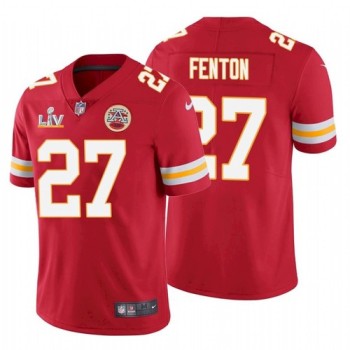 Men's Kansas City Chiefs #27 Rashad Fenton Red 2021 Super Bowl LV Stitched NFL Jersey Men's Kansas City Chiefs #27 Rashad Fenton Red 2021 Super Bowl LV Stitched NFL Jersey