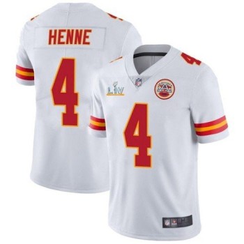 Men's Kansas City Chiefs #4 Chad Henne White 2021 Super Bowl LV Stitched NFL Jersey Men's Kansas City Chiefs #4 Chad Henne White 2021 Super Bowl LV Stitched NFL Jersey