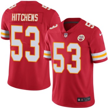 Men's Kansas City Chiefs #53 Anthony Hitchens Red Vapor Untouchable Limited NFL Stitched Jersey Men's Kansas City Chiefs #53 Anthony Hitchens Red Vapor Untouchable Limited NFL Stitched Jersey