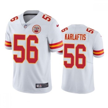 Men's Kansas City Chiefs #56 George Karlaftis White Vapor Untouchable Limited Stitched Football Jersey Men's Kansas City Chiefs #56 George Karlaftis White Vapor Untouchable Limited Stitched Football Jersey