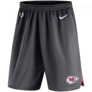Men's Kansas City Chiefs Charcoal Knit Performance Shorts Men's Kansas City Chiefs Charcoal Knit Performance Shorts