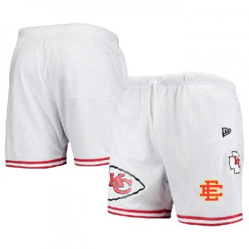 Men's Kansas City Chiefs Pro White/Red Shorts 001 Men's Kansas City Chiefs Pro White/Red Shorts 001