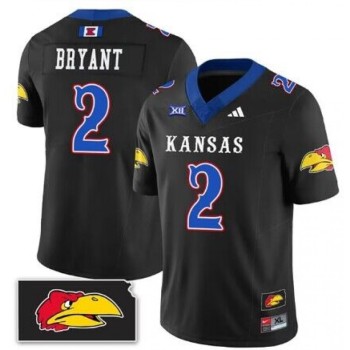 Men's Kansas Jayhawks #2 Jacobee Bryant Black 2023 F.U.S.E. Stitched Jersey Men's Kansas Jayhawks #2 Jacobee Bryant Black 2023 F.U.S.E. Stitched Jersey