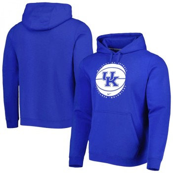 Men's Kentucky Wildcats Royal Basketball Pullover Hoodie Men's Kentucky Wildcats Royal Basketball Pullover Hoodie