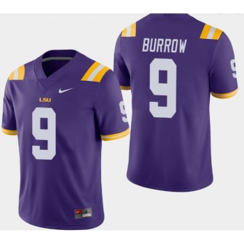 Men's LSU Tigers #9 Joe Burrow Purple Stitched NCAA Jersey Men's LSU Tigers #9 Joe Burrow Purple Stitched NCAA Jersey