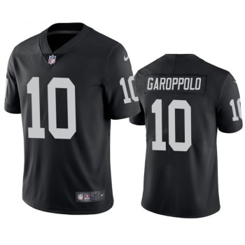 Men's Las Vegas Raiders #10 Jimmy Garoppolo Black Vapor Untouchable Stitched Football Jersey Men's Las Vegas Raiders #10 Jimmy Garoppolo Black Vapor Untouchable Stitched Football Jersey