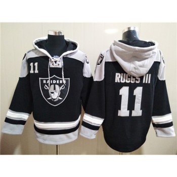 Men's Las Vegas Raiders #11 Henry Ruggs III Black Ageless Must-Have Lace-Up Pullover Hoodie Men's Las Vegas Raiders #11 Henry Ruggs III Black Ageless Must-Have Lace-Up Pullover Hoodie