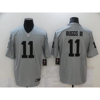 Men's Las Vegas Raiders #11 Henry Ruggs III Grey Limited Stitched Jersey Men's Las Vegas Raiders #11 Henry Ruggs III Grey Limited Stitched Jersey