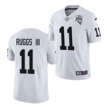 Men's Las Vegas Raiders #11 Henry Ruggs III White 2020 Inaugural Season Vapor Limited Stitched Jersey Men's Las Vegas Raiders #11 Henry Ruggs III White 2020 Inaugural Season Vapor Limited Stitched Jersey