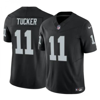 Men's Las Vegas Raiders #11 Tre Tucker Black 2023 F.U.S.E Vapor Untouchable Stitched Football Jersey Men's Las Vegas Raiders #11 Tre Tucker Black 2023 F.U.S.E Vapor Untouchable Stitched Football Jersey