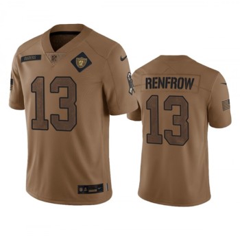 Men's Las Vegas Raiders #13 Hunter Renfrow 2023 Brown Salute To Service Limited Stitched Football Jersey Men's Las Vegas Raiders #13 Hunter Renfrow 2023 Brown Salute To Service Limited Stitched Football Jersey