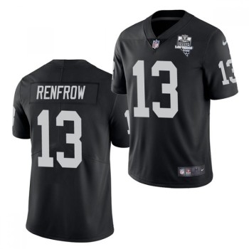 Men's Las Vegas Raiders #13 Hunter Renfrow Black 2020 Inaugural Season Vapor Limited Stitched Jersey Men's Las Vegas Raiders #13 Hunter Renfrow Black 2020 Inaugural Season Vapor Limited Stitched Jersey