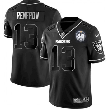Men's Las Vegas Raiders #13 Hunter Renfrow Black Shadow Vapor Limited Stitched Jersey Men's Las Vegas Raiders #13 Hunter Renfrow Black Shadow Vapor Limited Stitched Jersey