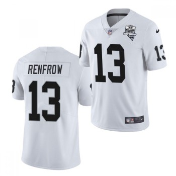 Men's Las Vegas Raiders #13 Hunter Renfrow White 2020 Inaugural Season Vapor Limited Stitched Jersey Men's Las Vegas Raiders #13 Hunter Renfrow White 2020 Inaugural Season Vapor Limited Stitched Jersey