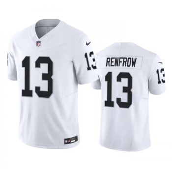 Men's Las Vegas Raiders #13 Hunter Renfrow White 2023 F.U.S.E Vapor Untouchable Stitched Football Jersey Men's Las Vegas Raiders #13 Hunter Renfrow White 2023 F.U.S.E Vapor Untouchable Stitched Football Jersey