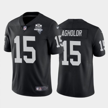 Men's Las Vegas Raiders #15 Nelson Agholor Black 2020 Inaugural Season Vapor Limited Stitched Jersey Men's Las Vegas Raiders #15 Nelson Agholor Black 2020 Inaugural Season Vapor Limited Stitched Jersey
