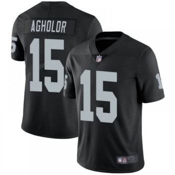 Men's Las Vegas Raiders #15 Nelson Agholor Black Vapor Untouchable Limited Stitched Jersey Men's Las Vegas Raiders #15 Nelson Agholor Black Vapor Untouchable Limited Stitched Jersey