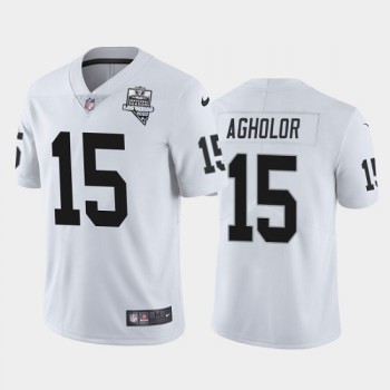 Men's Las Vegas Raiders #15 Nelson Agholor White 2020 Inaugural Season Vapor Limited Stitched Jersey Men's Las Vegas Raiders #15 Nelson Agholor White 2020 Inaugural Season Vapor Limited Stitched Jersey