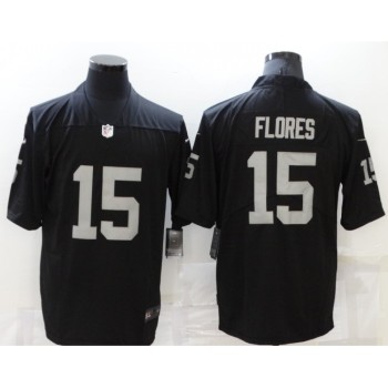 Men's Las Vegas Raiders #15 Tom Flores Black Vapor Untouchable Limited Stitched Football Jersey Men's Las Vegas Raiders #15 Tom Flores Black Vapor Untouchable Limited Stitched Football Jersey