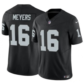 Men's Las Vegas Raiders #16 Jakobi Meyers Black 2023 F.U.S.E Vapor Untouchable Stitched Football Jersey Men's Las Vegas Raiders #16 Jakobi Meyers Black 2023 F.U.S.E Vapor Untouchable Stitched Football Jersey