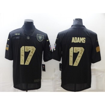 Men's Las Vegas Raiders #17 Davante Adams Black Camo Salute To Service Limited Stitched Jersey Men's Las Vegas Raiders #17 Davante Adams Black Camo Salute To Service Limited Stitched Jersey