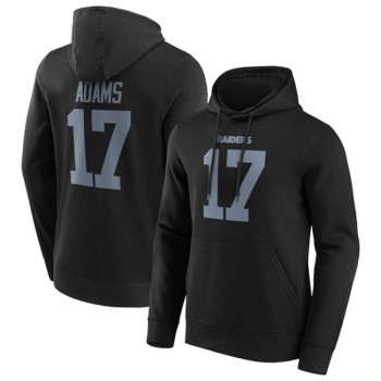 Men's Las Vegas Raiders #17 Davante Adams Black Hoodie Men's Las Vegas Raiders #17 Davante Adams Black Hoodie