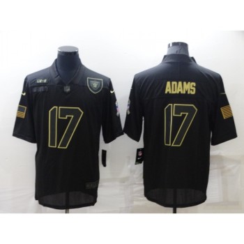 Men's Las Vegas Raiders #17 Davante Adams Black Salute To Service Limited Stitched Jersey Men's Las Vegas Raiders #17 Davante Adams Black Salute To Service Limited Stitched Jersey