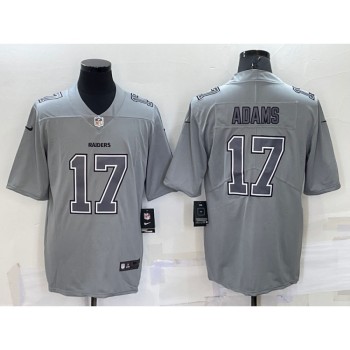 Men's Las Vegas Raiders #17 Davante Adams Grey Atmosphere Fashion Stitched Jersey Men's Las Vegas Raiders #17 Davante Adams Grey Atmosphere Fashion Stitched Jersey
